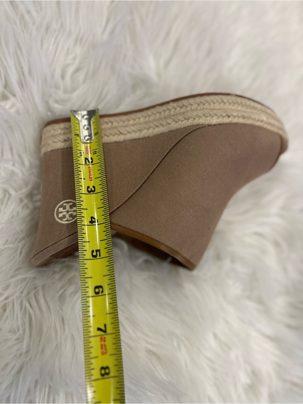 Tory Burch Beige Espadrille Wedge Mule - Picture 4 of 4
